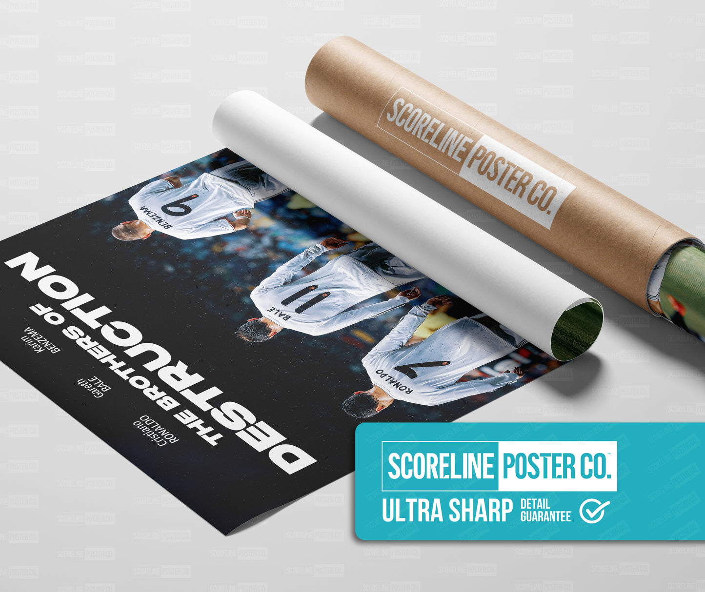 Ronaldo, Bale & Benzema 'Brothers Of Destruction' Poster