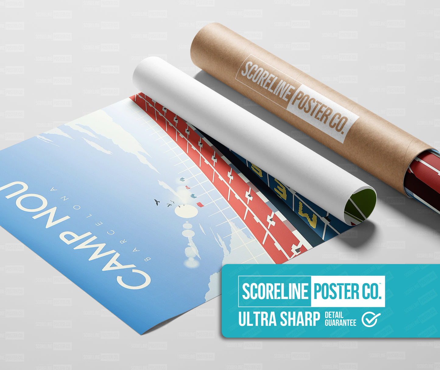 Barcelona 'Camp Nou' Minimalist Poster