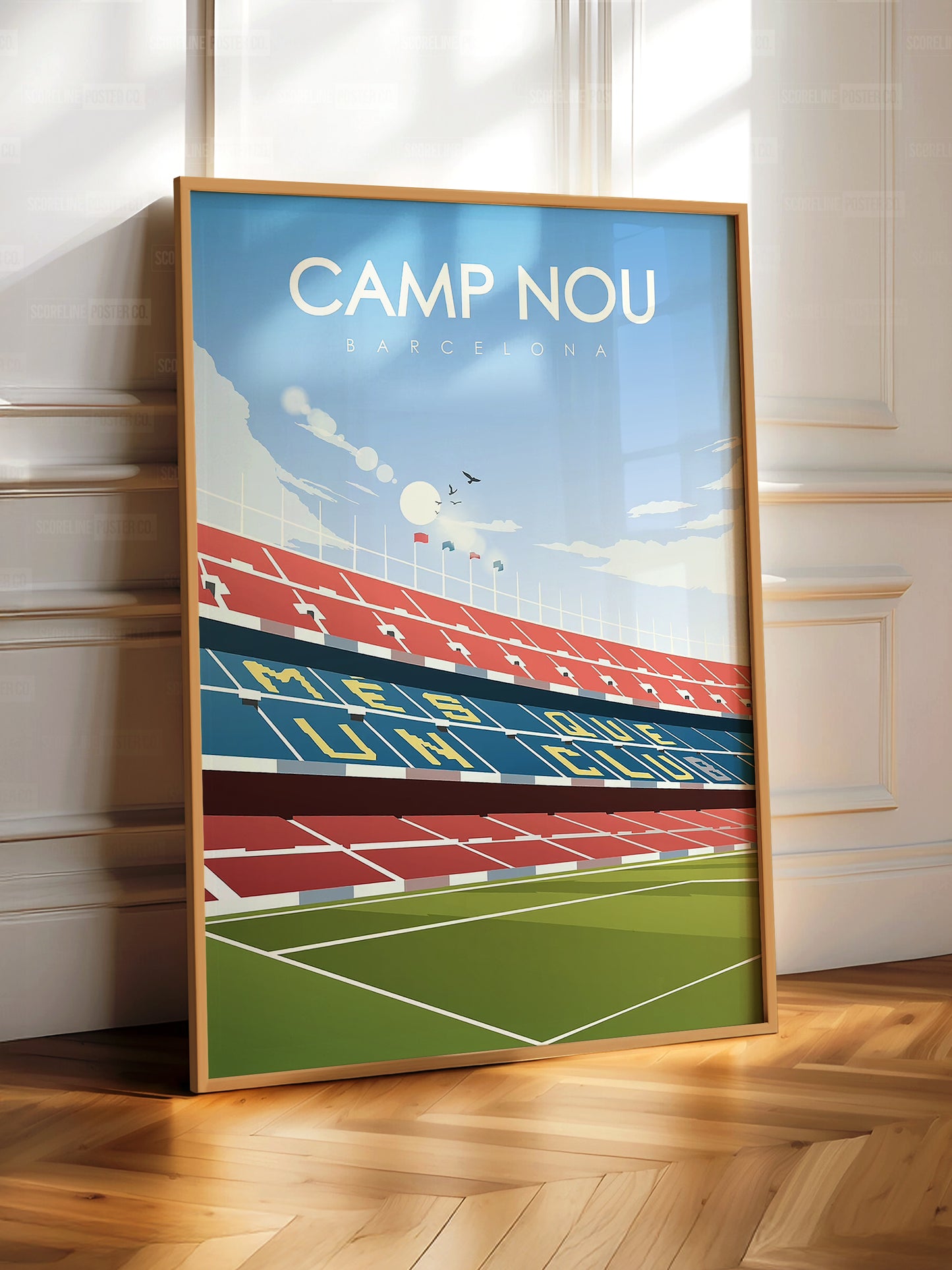 Barcelona 'Camp Nou' Minimalist Poster