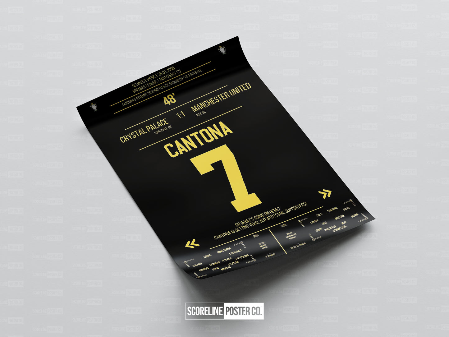 Eric Cantona Shirt Poster