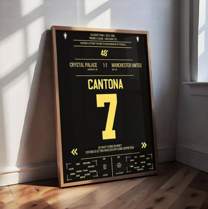 Eric Cantona Shirt Poster