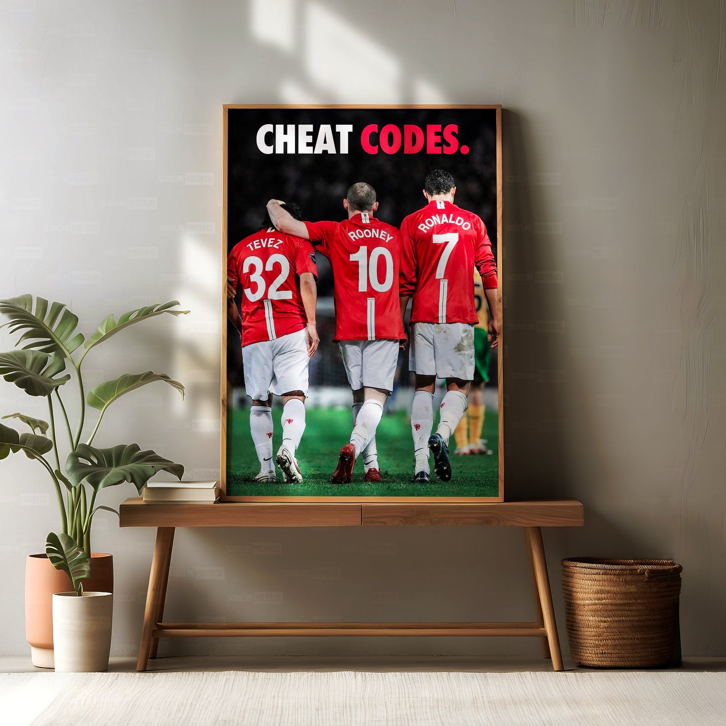 Tevez, Rooney & Ronaldo 'Cheat Codes' Poster