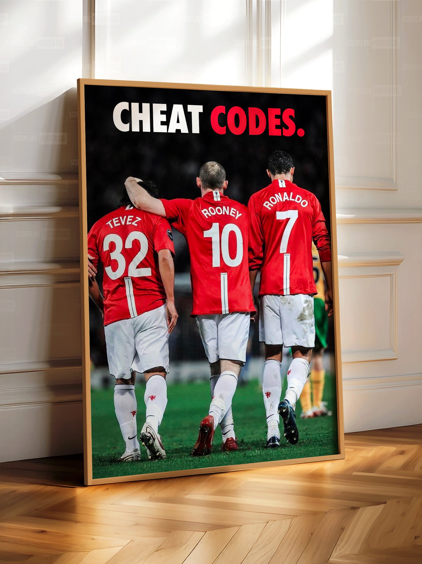 Tevez, Rooney & Ronaldo 'Cheat Codes' Poster