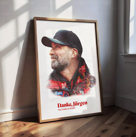 Jurgen Klopp 'Danke Jurgen' Poster