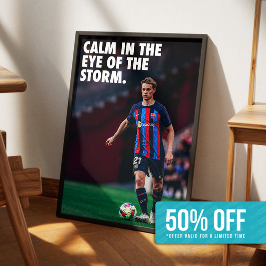 Frenkie De Jong 'Storm' Poster