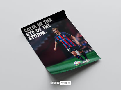 Frenkie De Jong 'Storm' Poster