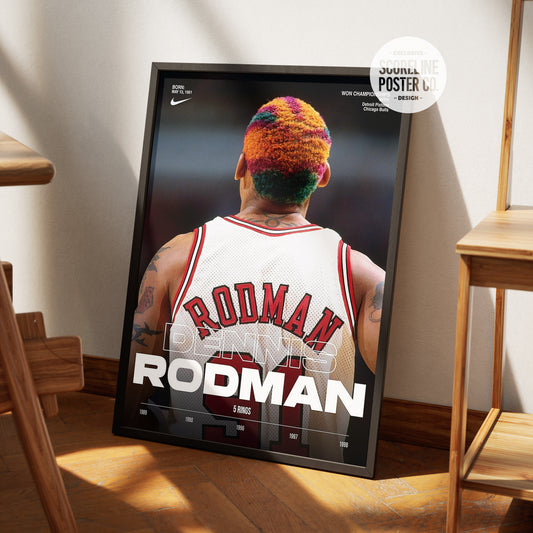 Dennis Rodman '5 Rings' Poster