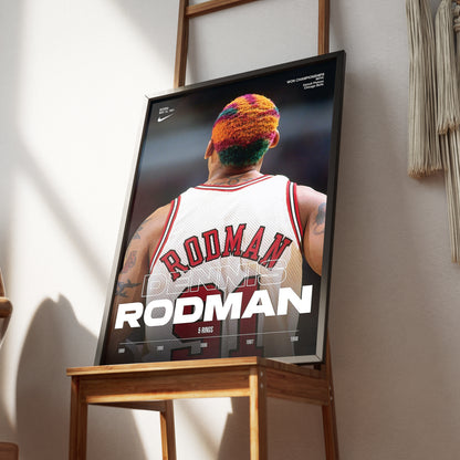 Dennis Rodman '5 Rings' Poster