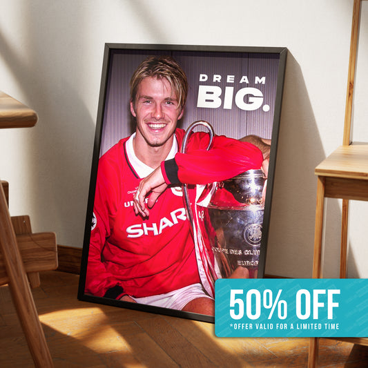 David Beckham 1999 'Dream Big' Poster