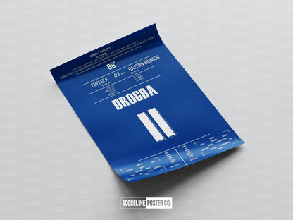 Didier Drogba CL Final Shirt Poster