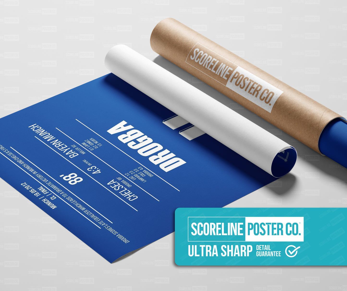 Didier Drogba CL Final Shirt Poster