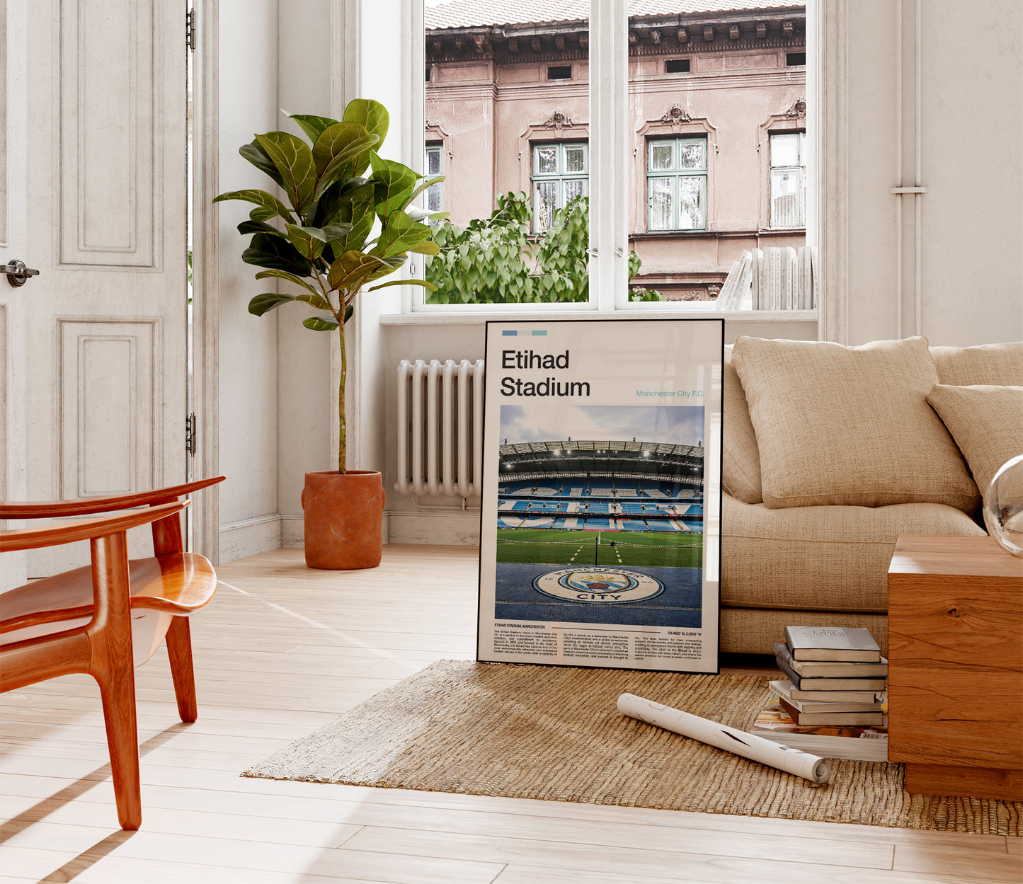 Manchester City Etihad Stadium Poster