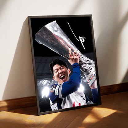 Son Heung-min Europa League Poster