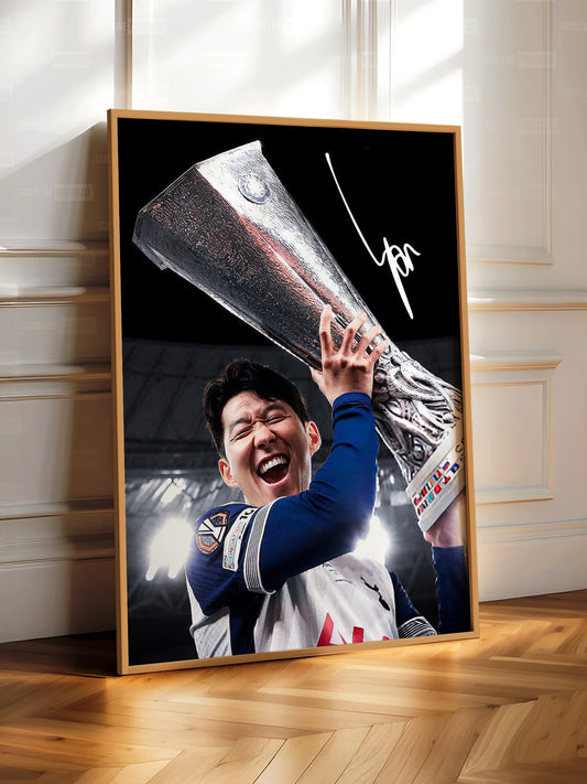 Son Heung-min Europa League Poster