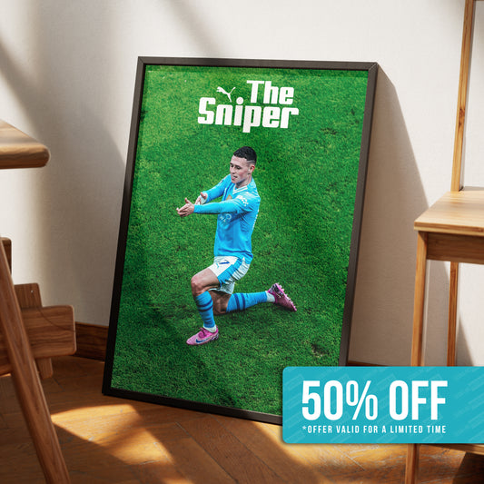 Phil Foden 'Sniper' Poster