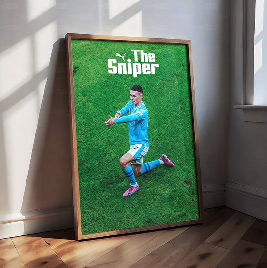 Phil Foden 'Sniper' Poster