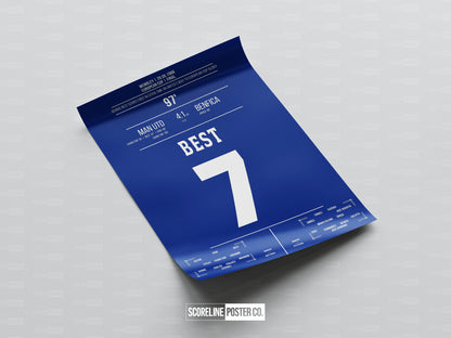 George Best Shirt Poster