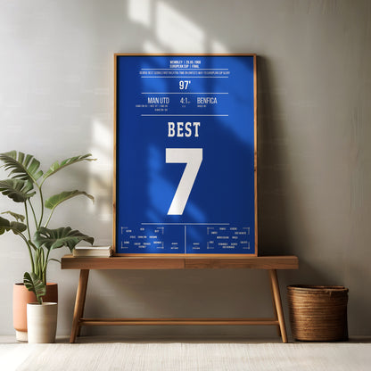 George Best Shirt Poster