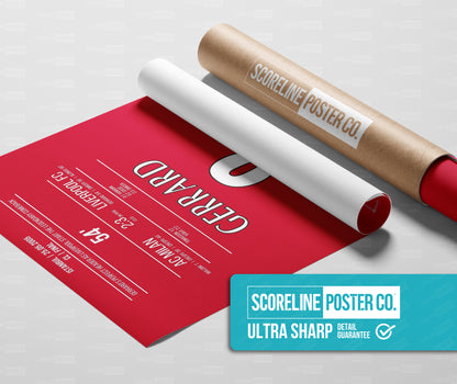 Steven Gerrard Shirt Poster