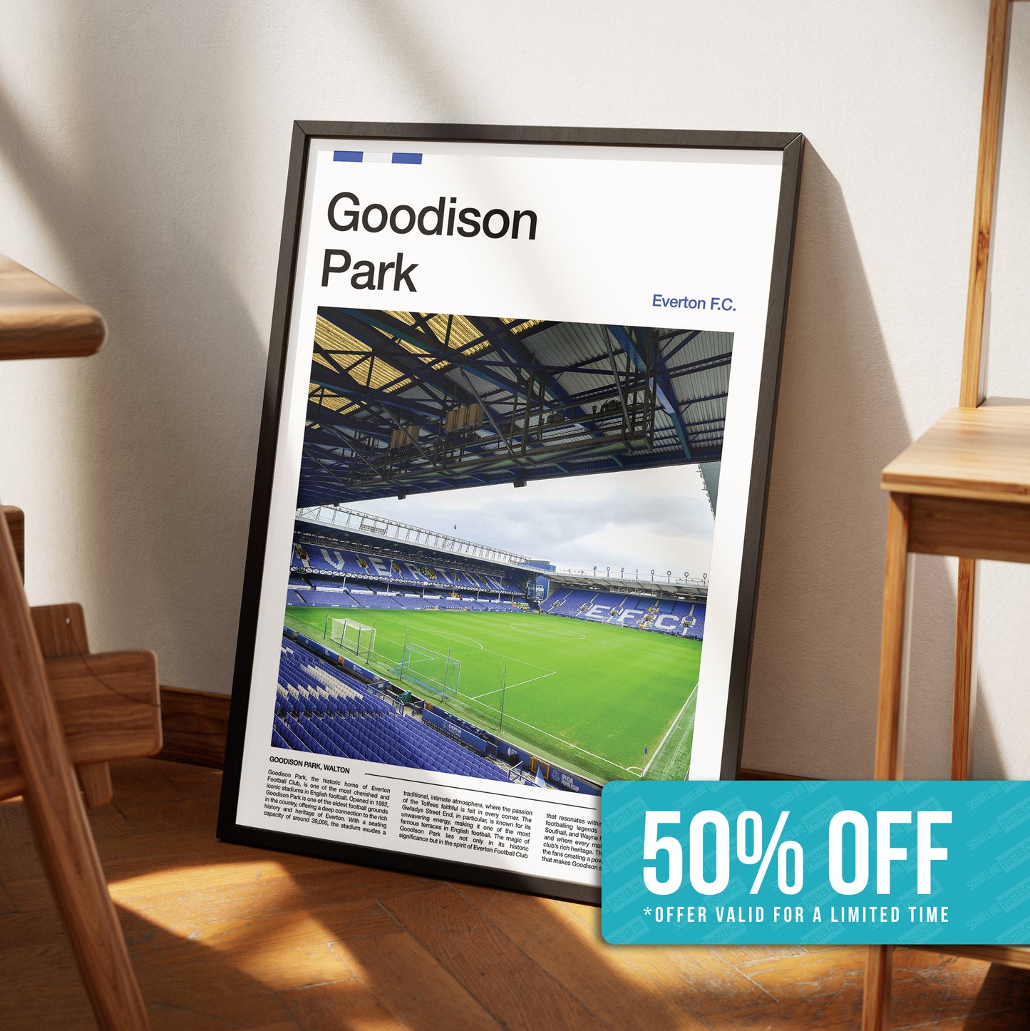 Everton Goodison Park Stadium Poster