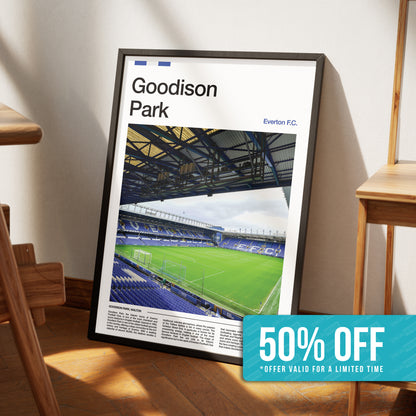 Everton Goodison Park Stadium Poster