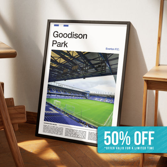 Everton Goodison Park Stadium Poster