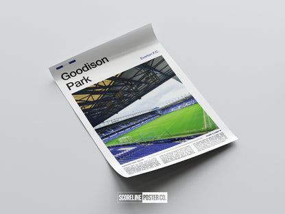 Everton Goodison Park Stadium Poster