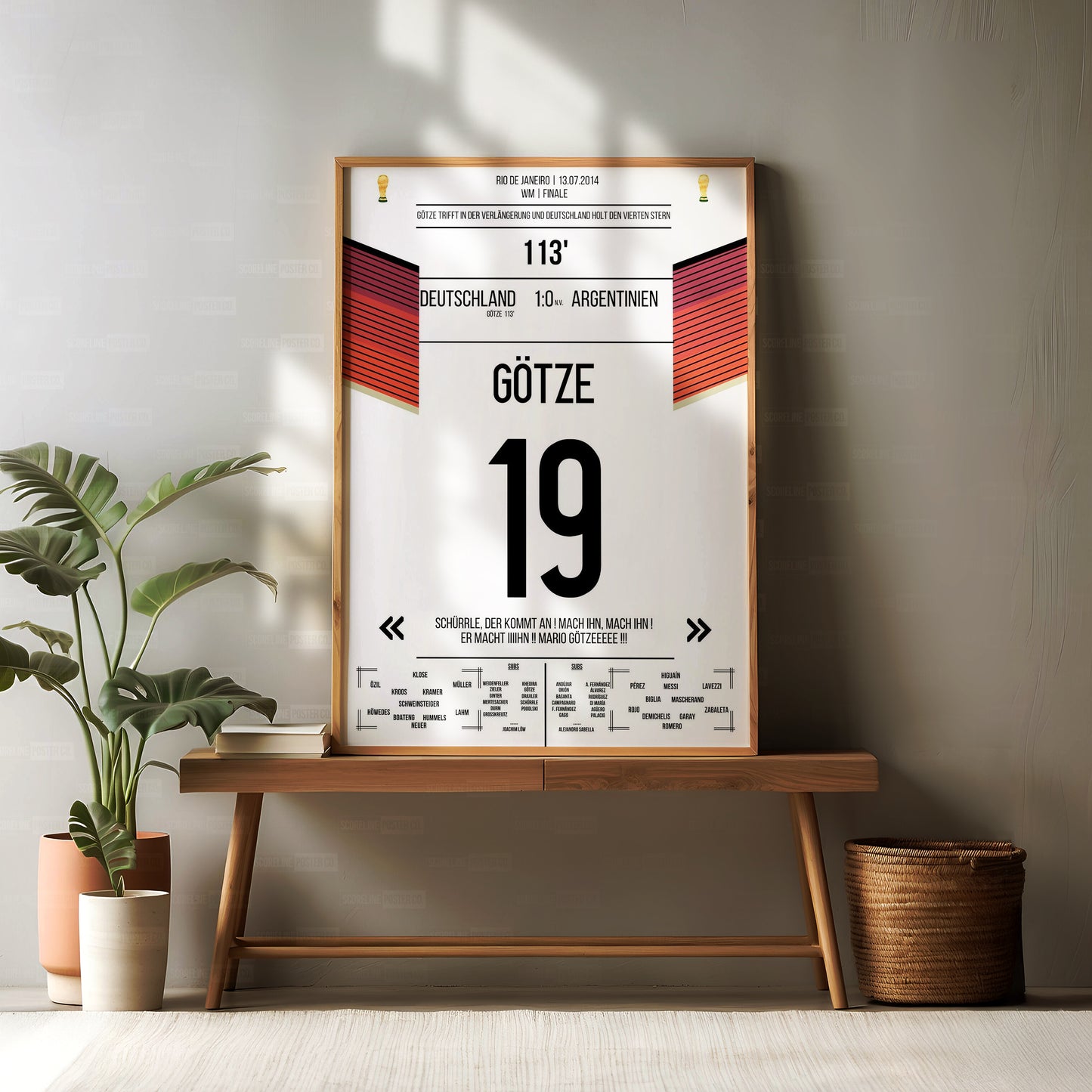 Mario Gotze World Cup Shirt Poster