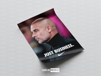 Pep Guardiola 'Just Business' Poster