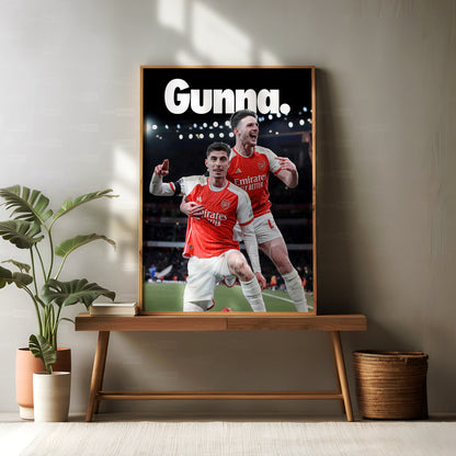 Declan Rice &  Kai Havertz 'Gunna' Poster