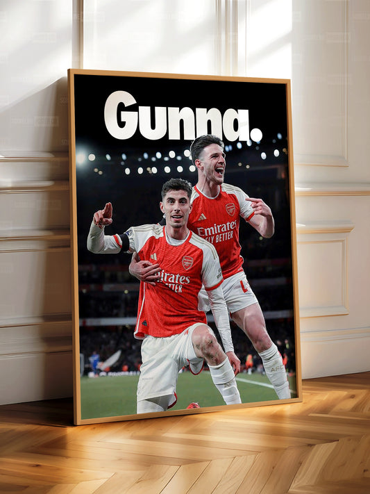 Declan Rice &  Kai Havertz 'Gunna' Poster