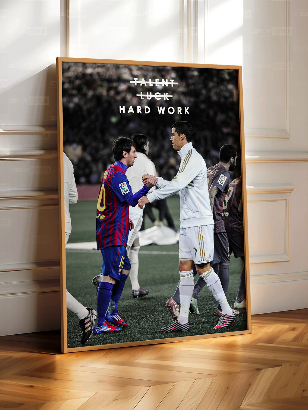 Messi & Ronaldo 'Hard Work' Poster