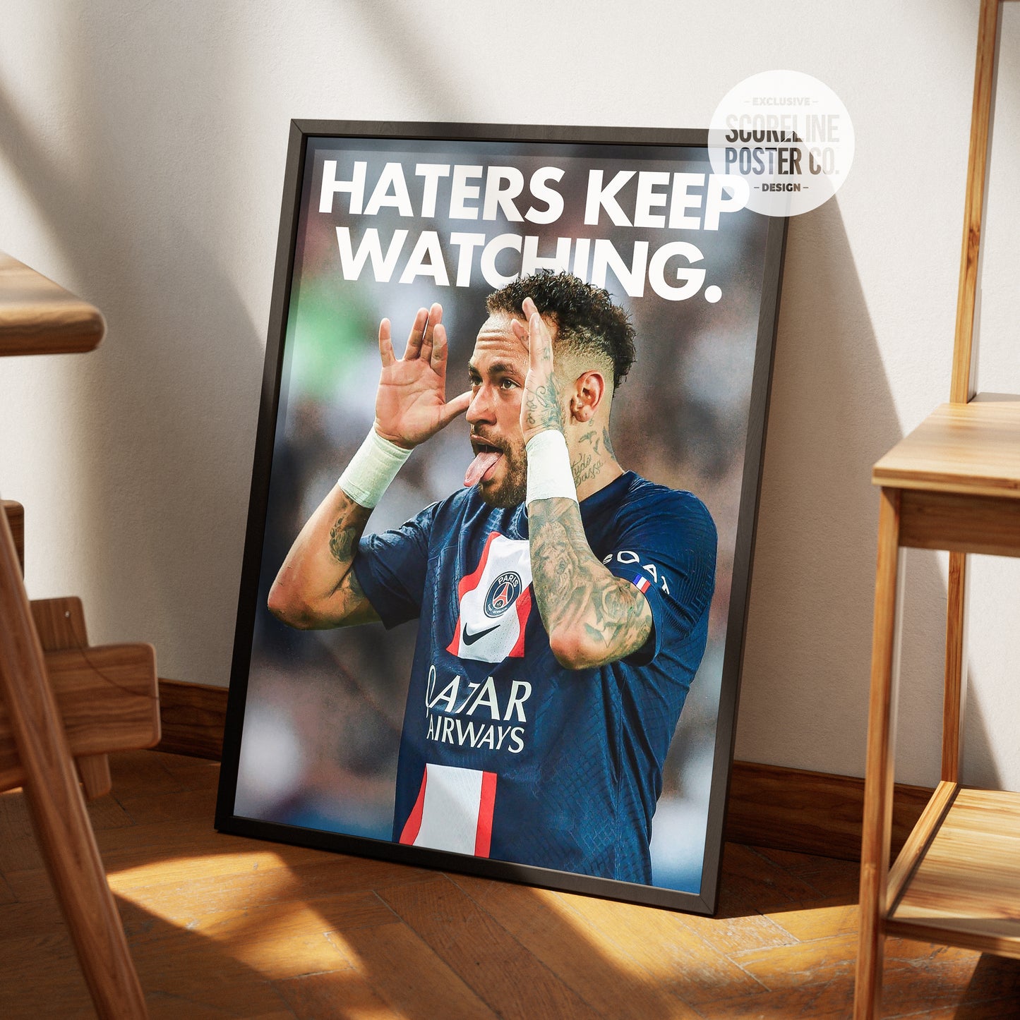Neymar Jr. 'Haters Keep Watching' Poster