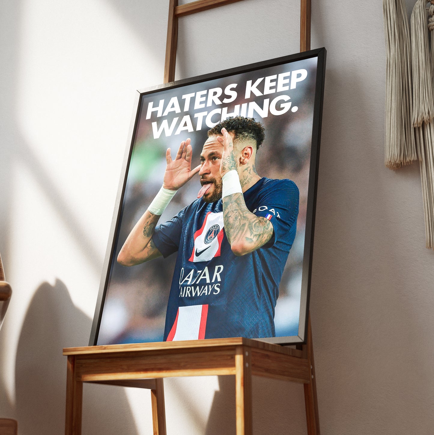 Neymar Jr. 'Haters Keep Watching' Poster
