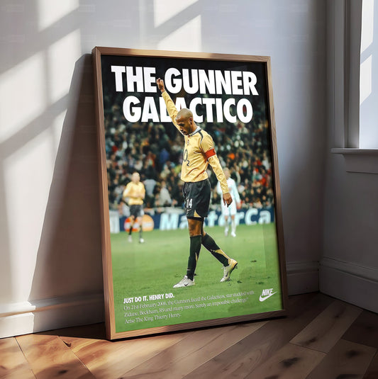 Thierry Henry 'Gunner Galactico' Poster