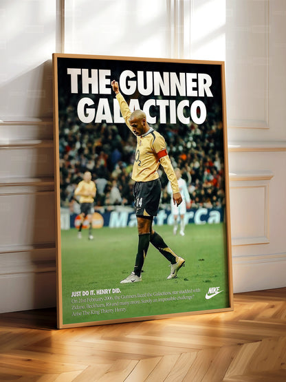 Thierry Henry 'Gunner Galactico' Poster