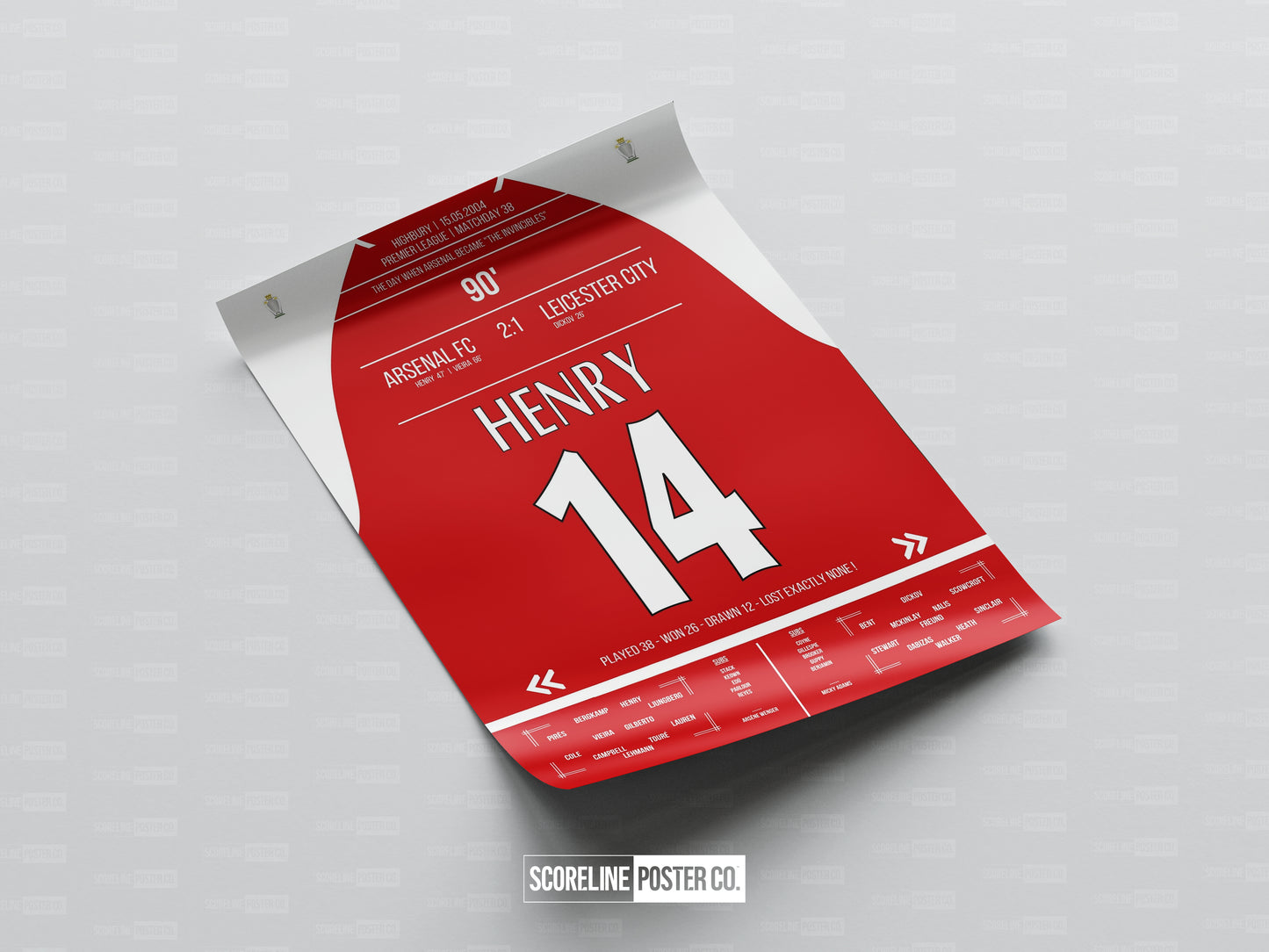 Thierry Henry Shirt Poster