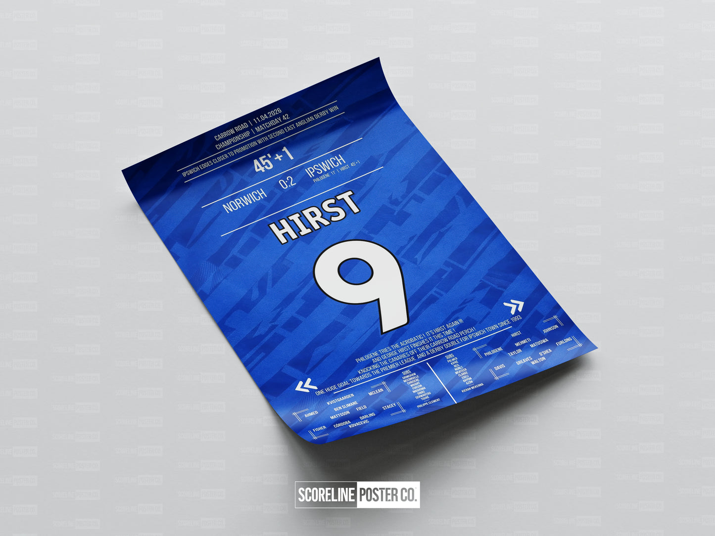 George Hirst Shirt Poster