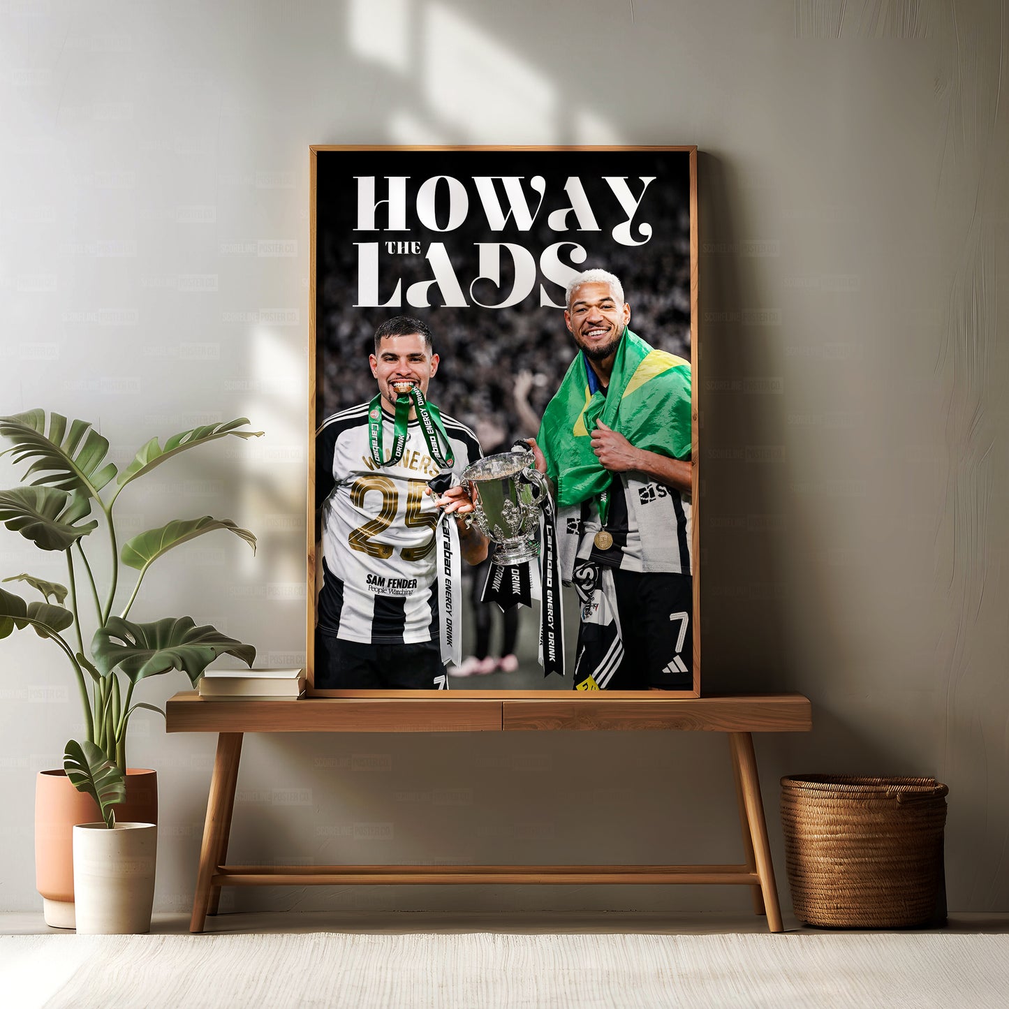 Bruno Guimaraes & Joelinton 'Howay The Lads' Poster