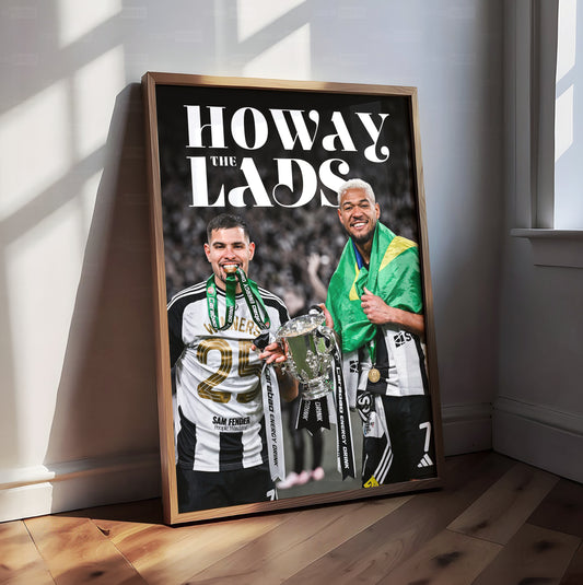 Bruno Guimaraes & Joelinton 'Howay The Lads' Poster