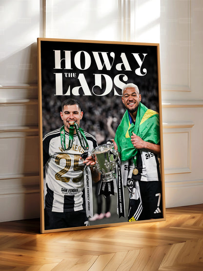 Bruno Guimaraes & Joelinton 'Howay The Lads' Poster