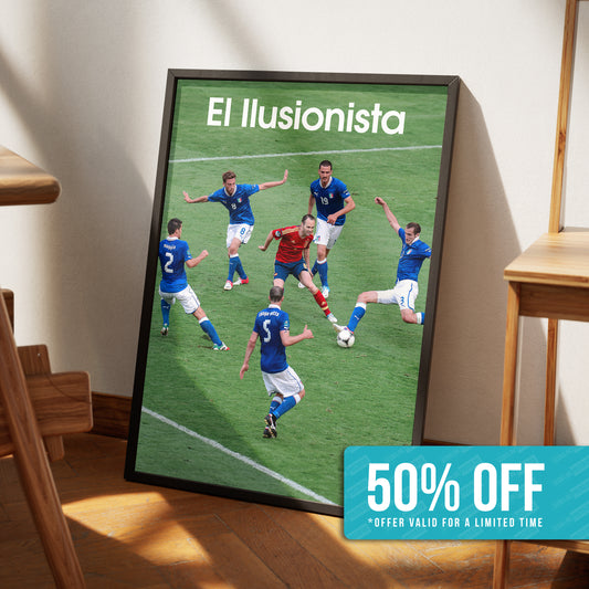 Andres Iniesta 'El Illusionista' Poster