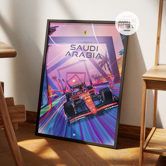 Saudi Arabia Grand Prix 2024 F1 Poster