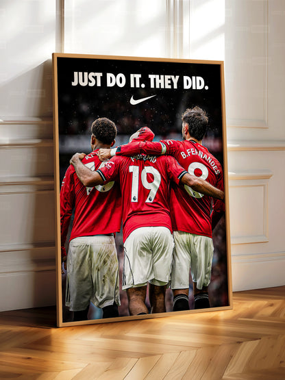 Bruno Fernandes, Amad Diallo, Bryan Mbeumo Poster