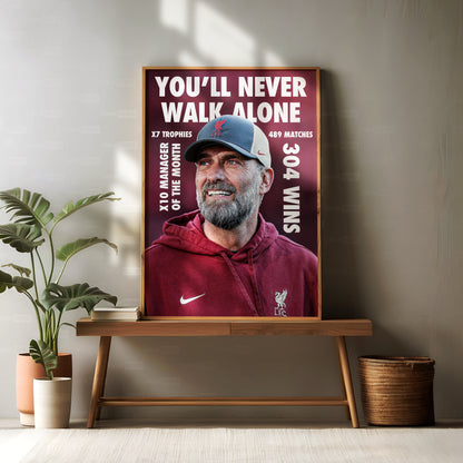Jurgen Klopp 'Stats' Poster