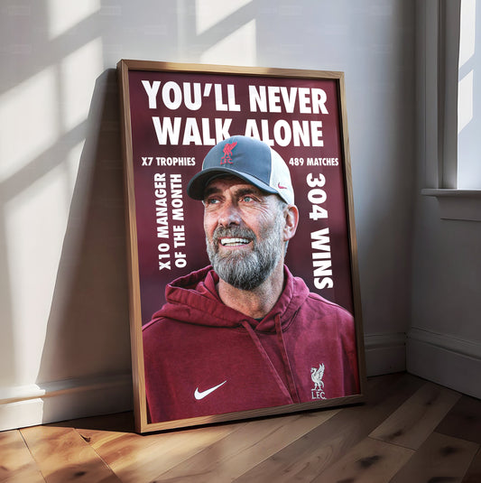 Jurgen Klopp 'Stats' Poster