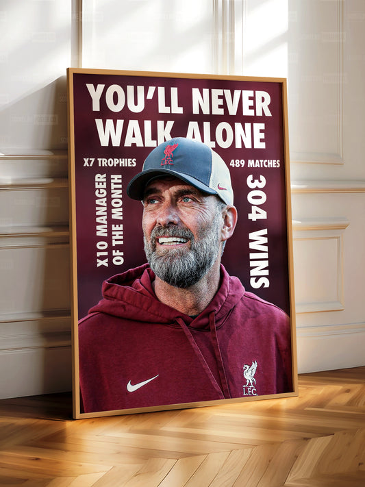 Jurgen Klopp 'Stats' Poster