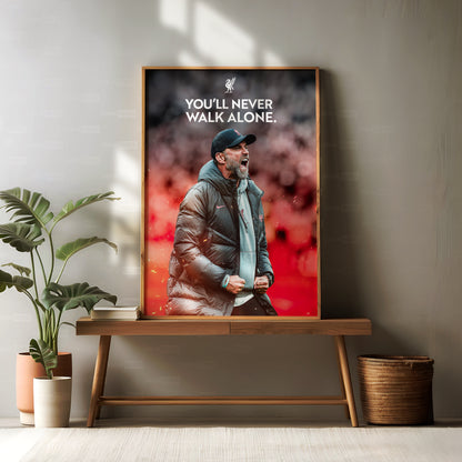 Jurgen Klopp 'YNWA' Poster