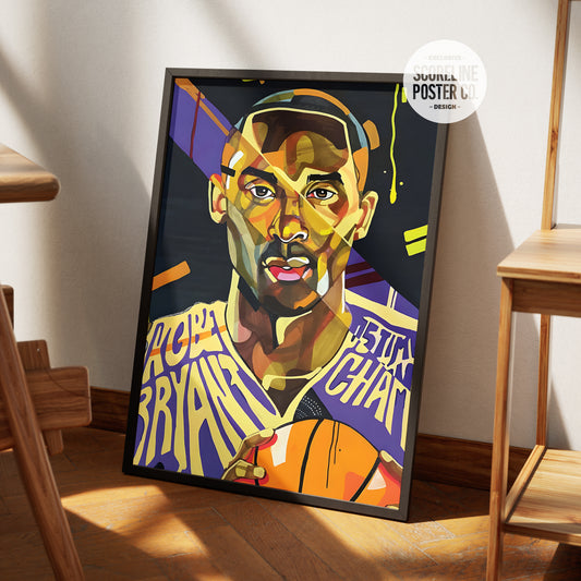 Kobe Bryant 'Abstract' Poster
