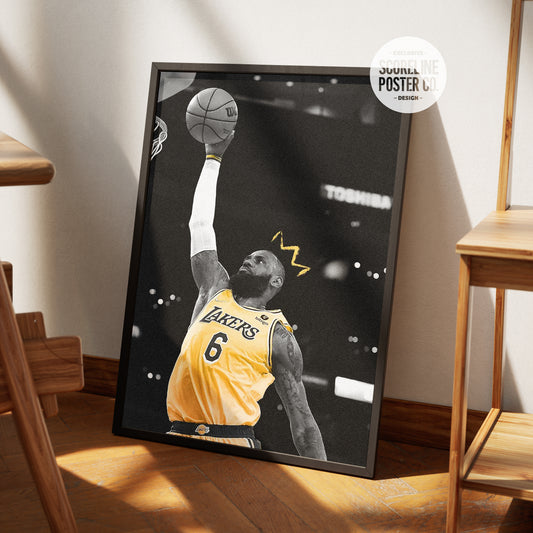Lebron James 'King' Poster
